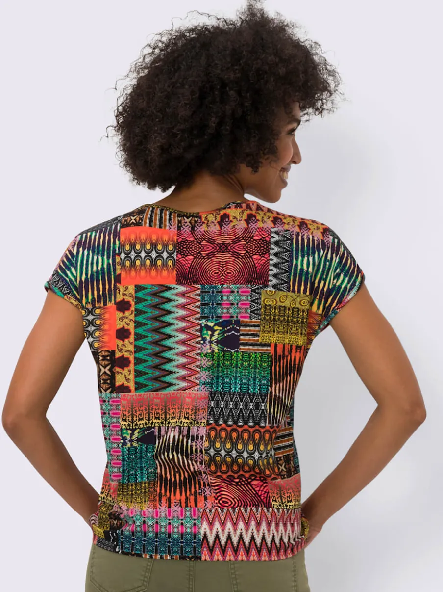 T-shirts modernes avec motifs imprimés et manches courtes