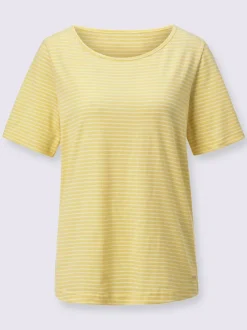 T-shirts rayés en coton à manches courtes confortables