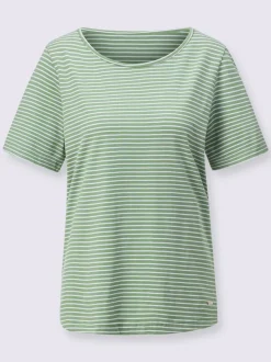 T-shirts rayés en coton à manches courtes confortables