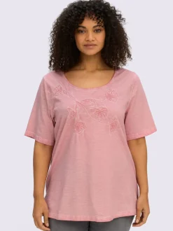 T-shirt superbe broderie florale