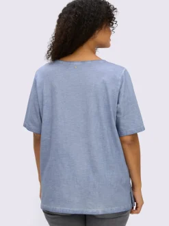 T-shirt superbe broderie florale