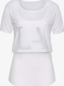 T-shirt technique doublé avec débardeur dos nageur intégré
