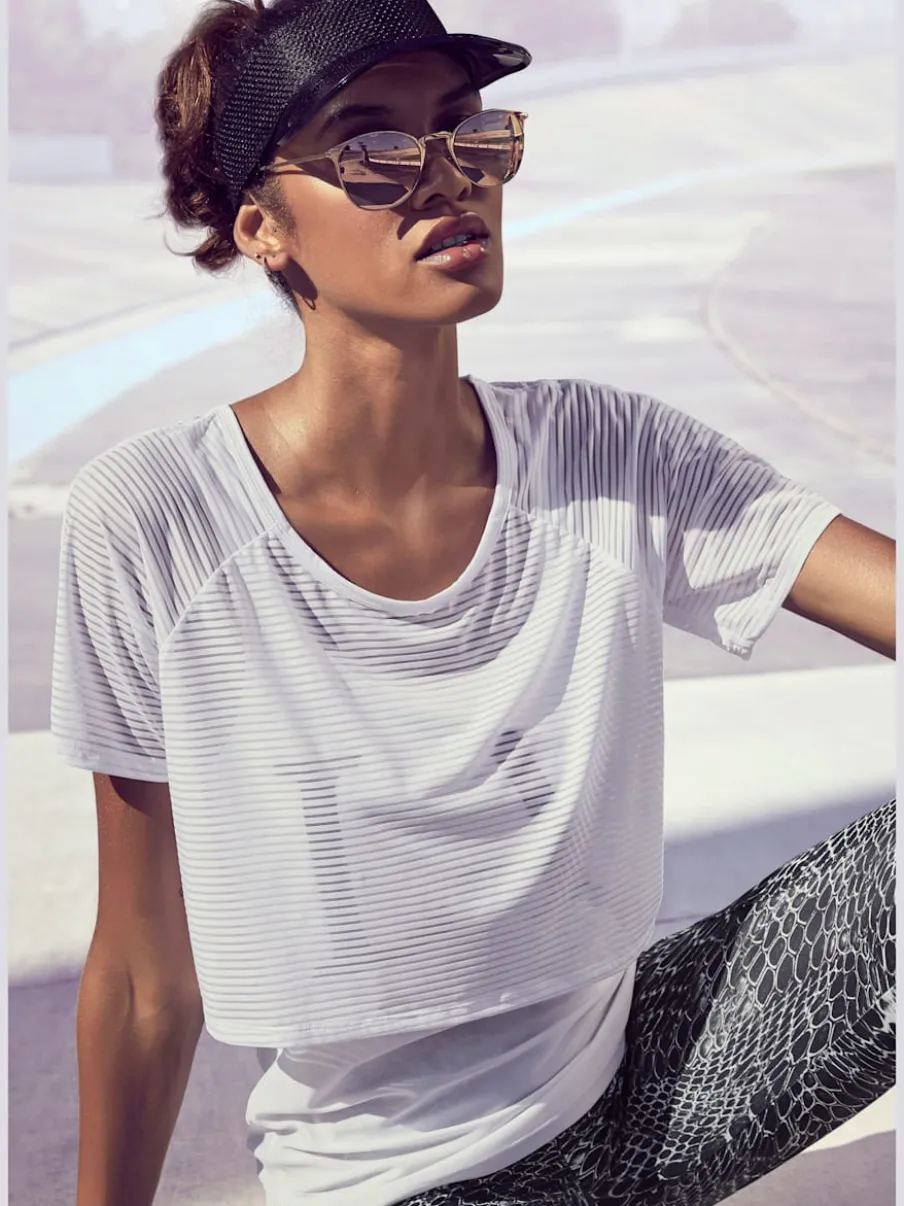 T-shirt technique doublé avec débardeur dos nageur intégré