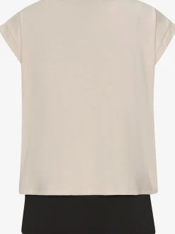 T-shirt technique à mancherons larges avec débardeur en dessous
