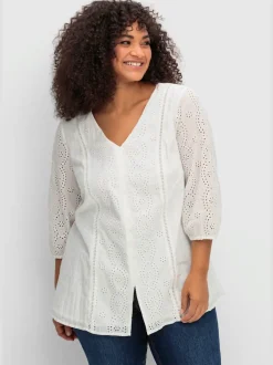 Tunique broderie ajourée