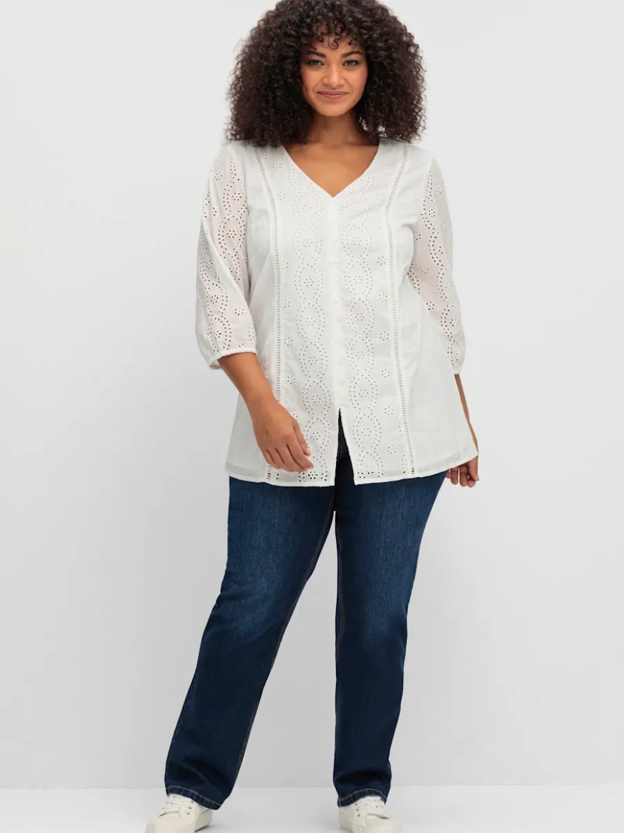 Tunique broderie ajourée