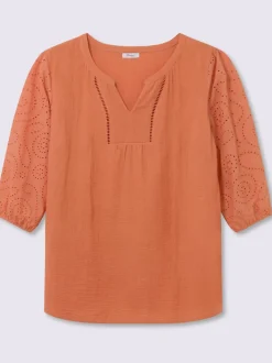 Tunique broderie ton sur ton