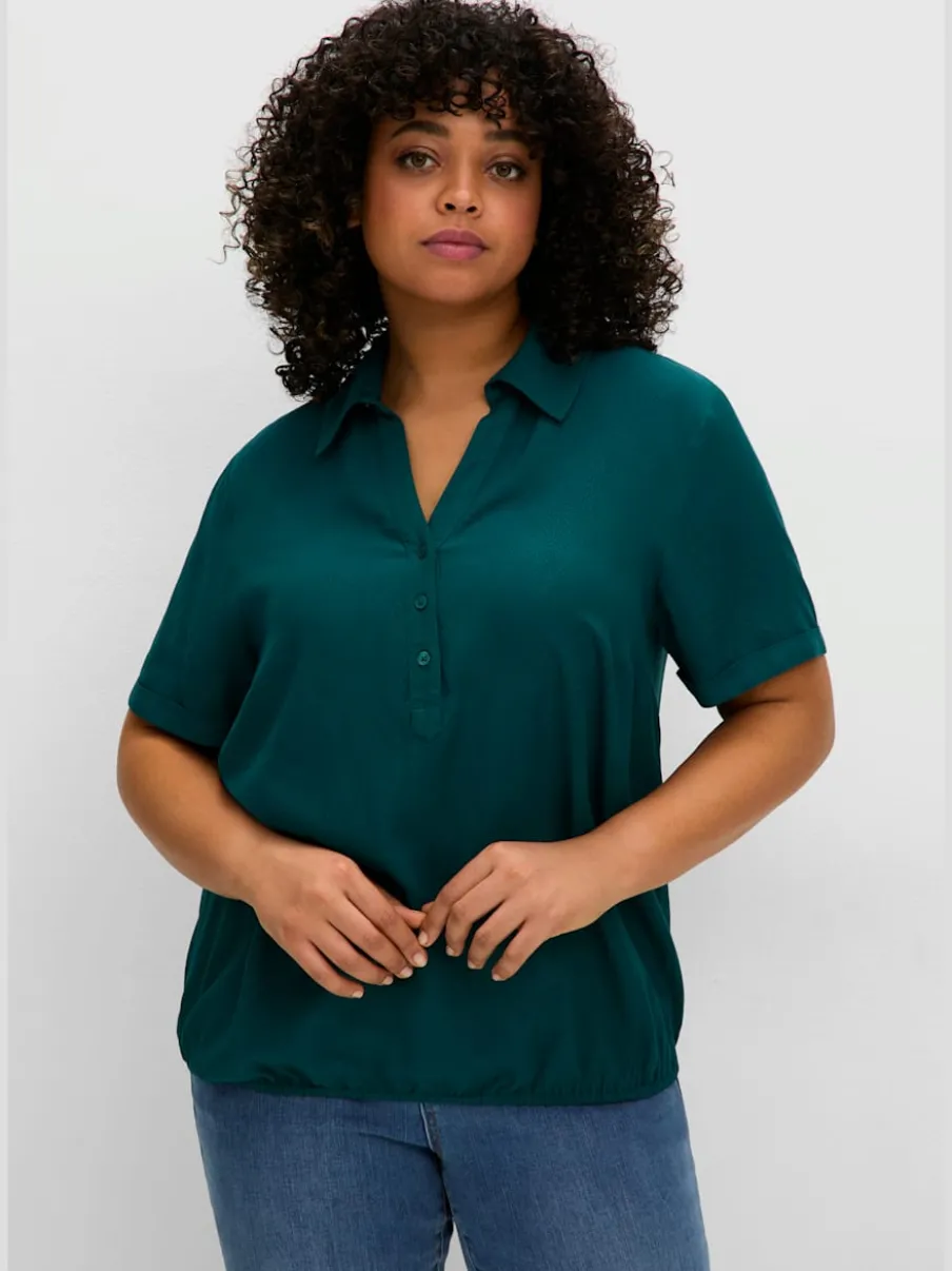 Tunique col chemise ouvert