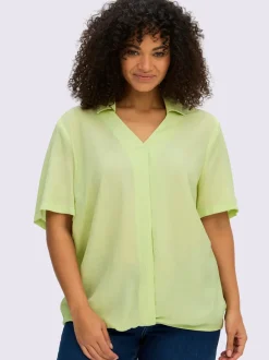 Tunique col polo avec encolure en v