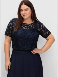 Tunique dentelle florale
