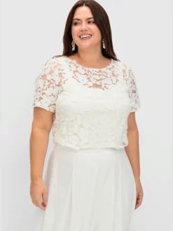 Tunique dentelle florale