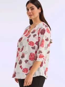 Tunique joli motif floral