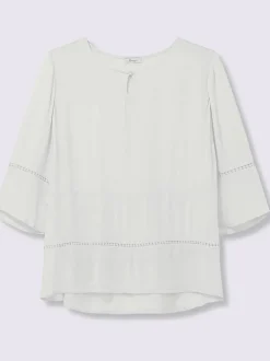 Tunique motif ajouré légèrement transparent