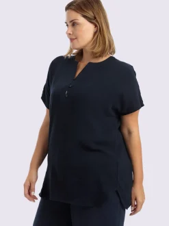 Tunique patte de boutonnage courte