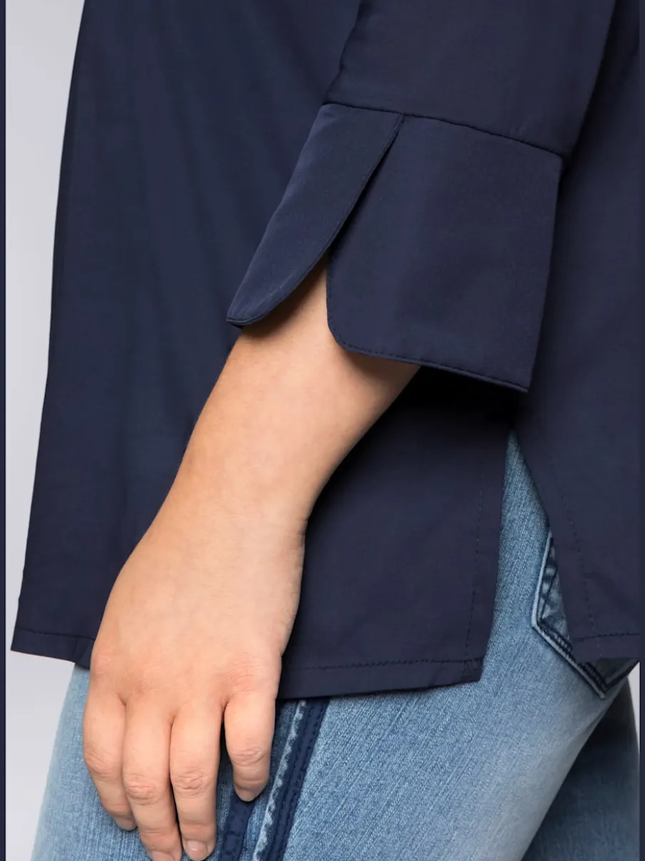 Tunique patte de boutonnage invisible