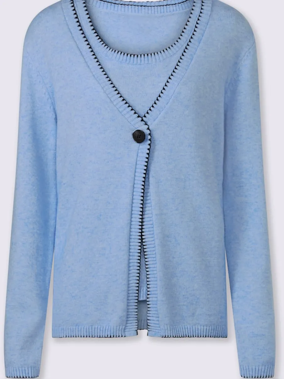 Twinset cardigan et débardeur en viscose douce chic