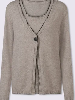 Twinset cardigan et débardeur en viscose douce chic