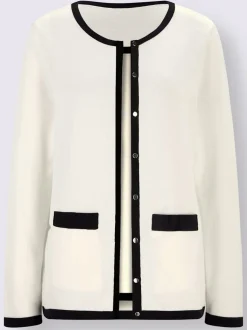 Twinsets en coton Pima avec col rond et manches longues