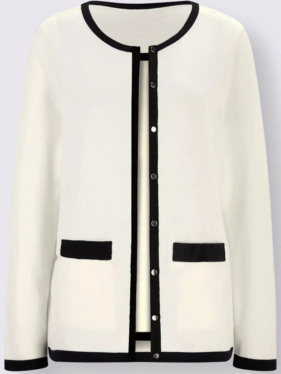 Twinsets en coton Pima avec col rond et manches longues
