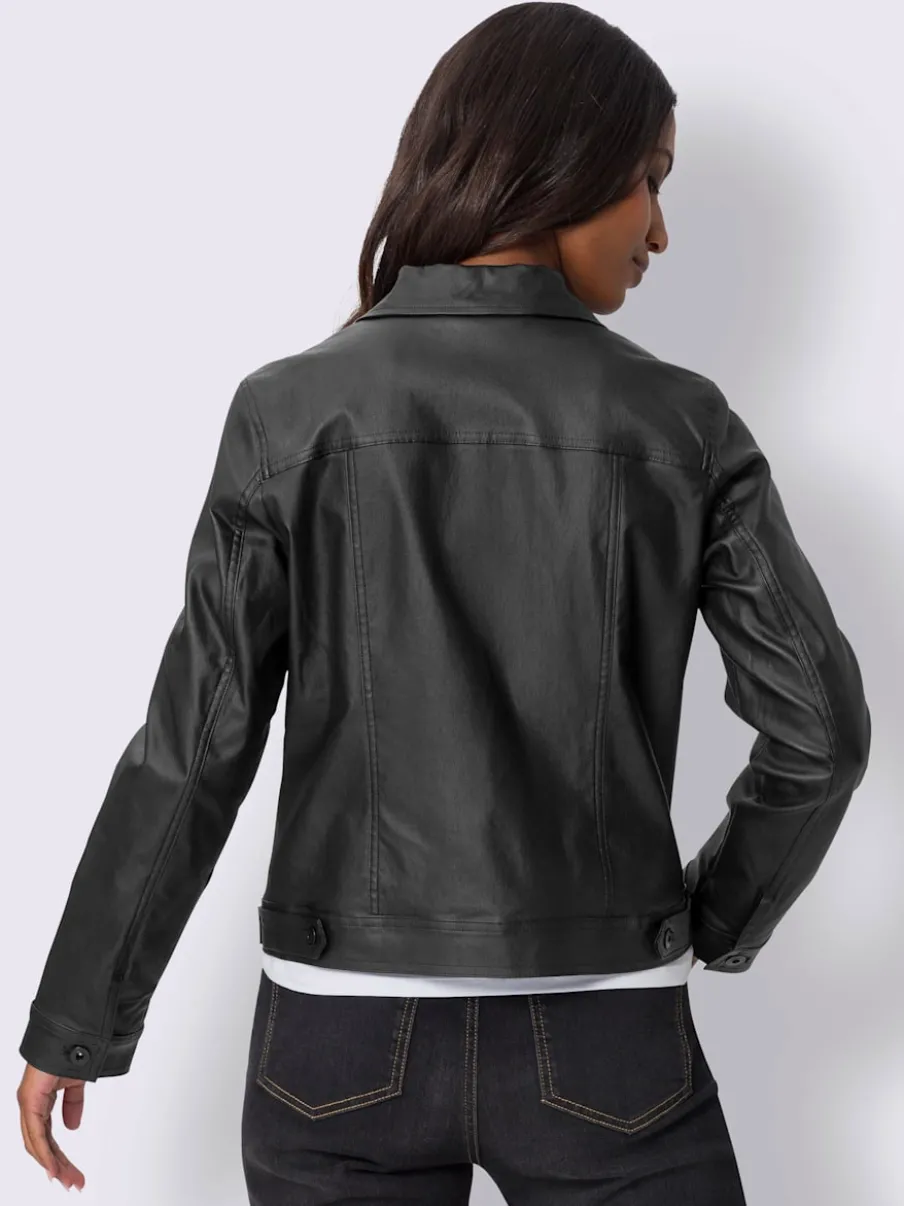 Veste blazer avec col transformable et poches latérales