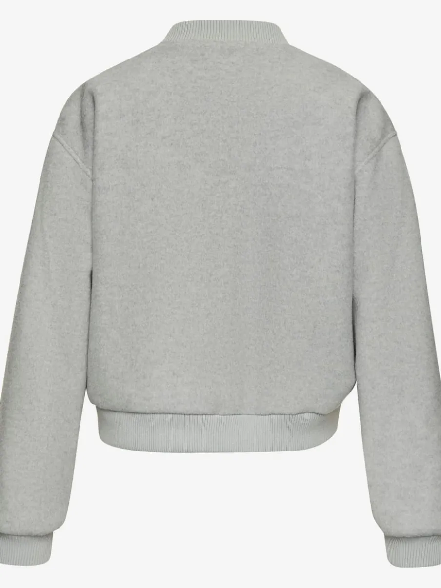 Veste bomber avec bords-côtes et poches raglan en biais