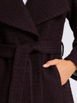 Veste bouclée aspect bouclé élégant