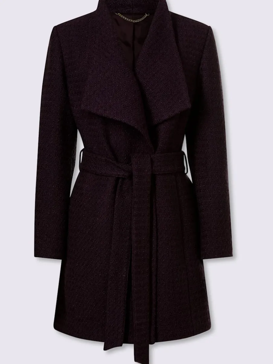 Veste bouclée aspect bouclé élégant