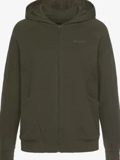 Veste à capuche avec coutures décoratives et poches en qualité sweat douce