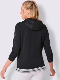Veste à capuche avec grandes poches kangourou et zip