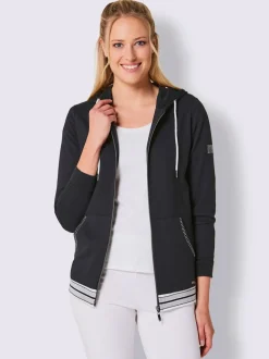 Veste à capuche avec grandes poches kangourou et zip