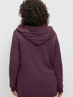Veste à capuche en tricot capuche tendance