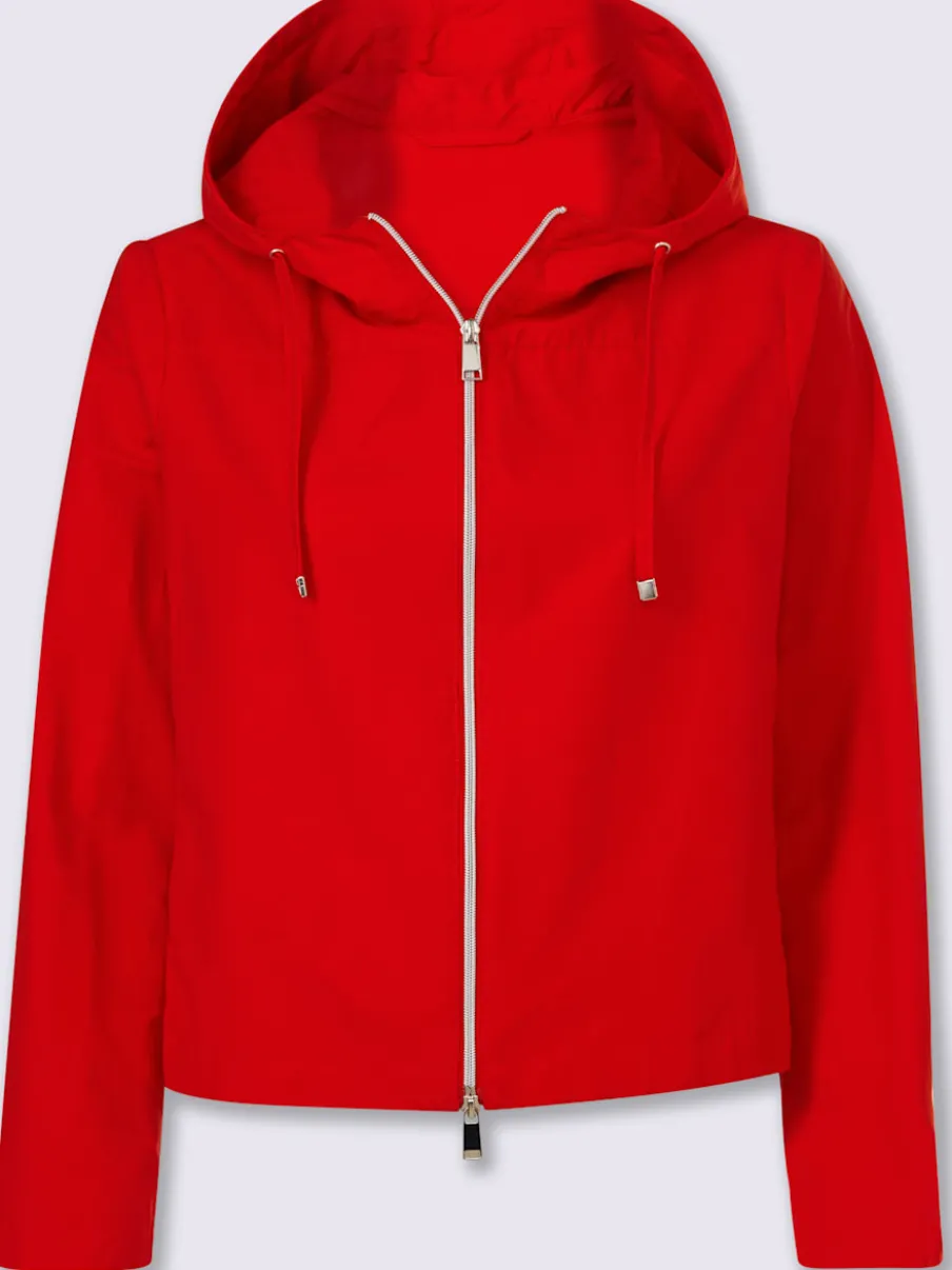 Veste à capuche légère avec rayures et poches intégrées