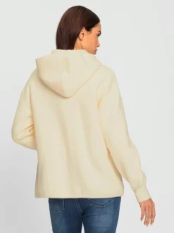 Veste à capuche tricot moelleux avec poches pratiques