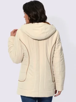 Veste chaude à capuche avec poches zippées pratiques