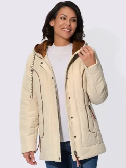 Veste chaude à capuche avec poches zippées pratiques
