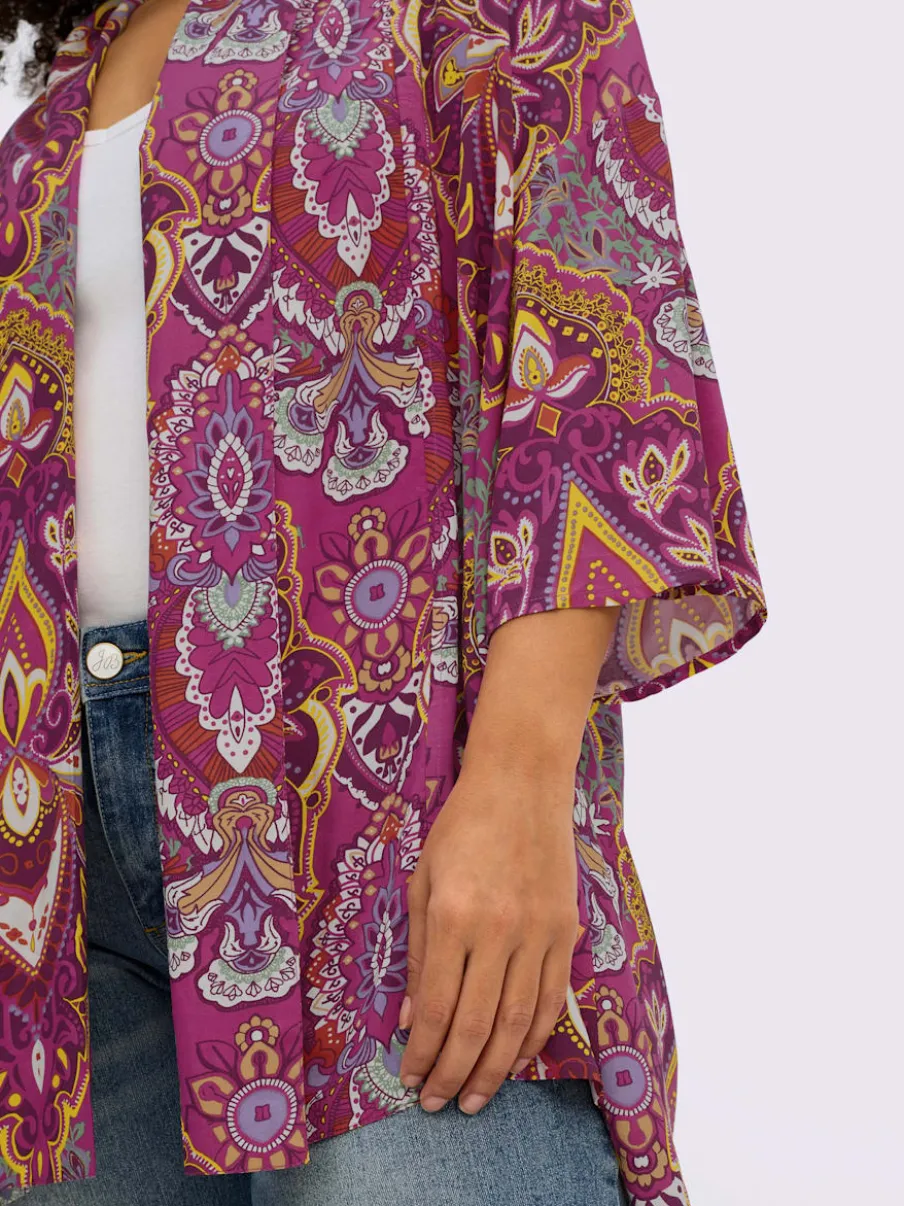 Veste chemisier motif floral