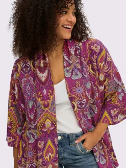 Veste chemisier motif floral