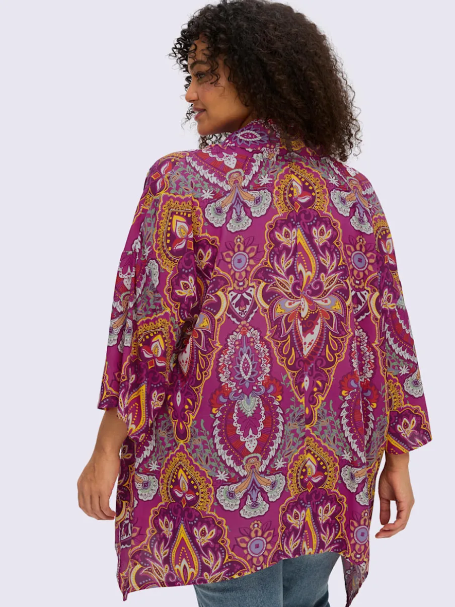 Veste chemisier motif floral