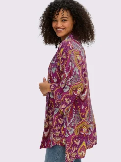 Veste chemisier motif floral
