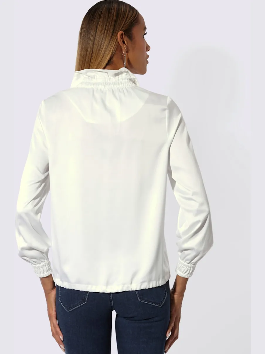Veste chemisier satin mat