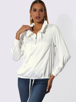 Veste chemisier satin mat