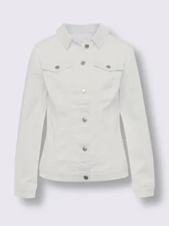 Veste à col chemise avec poches et manches retroussables