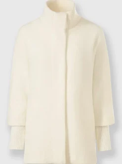 Veste col montant avec poches et manches longues