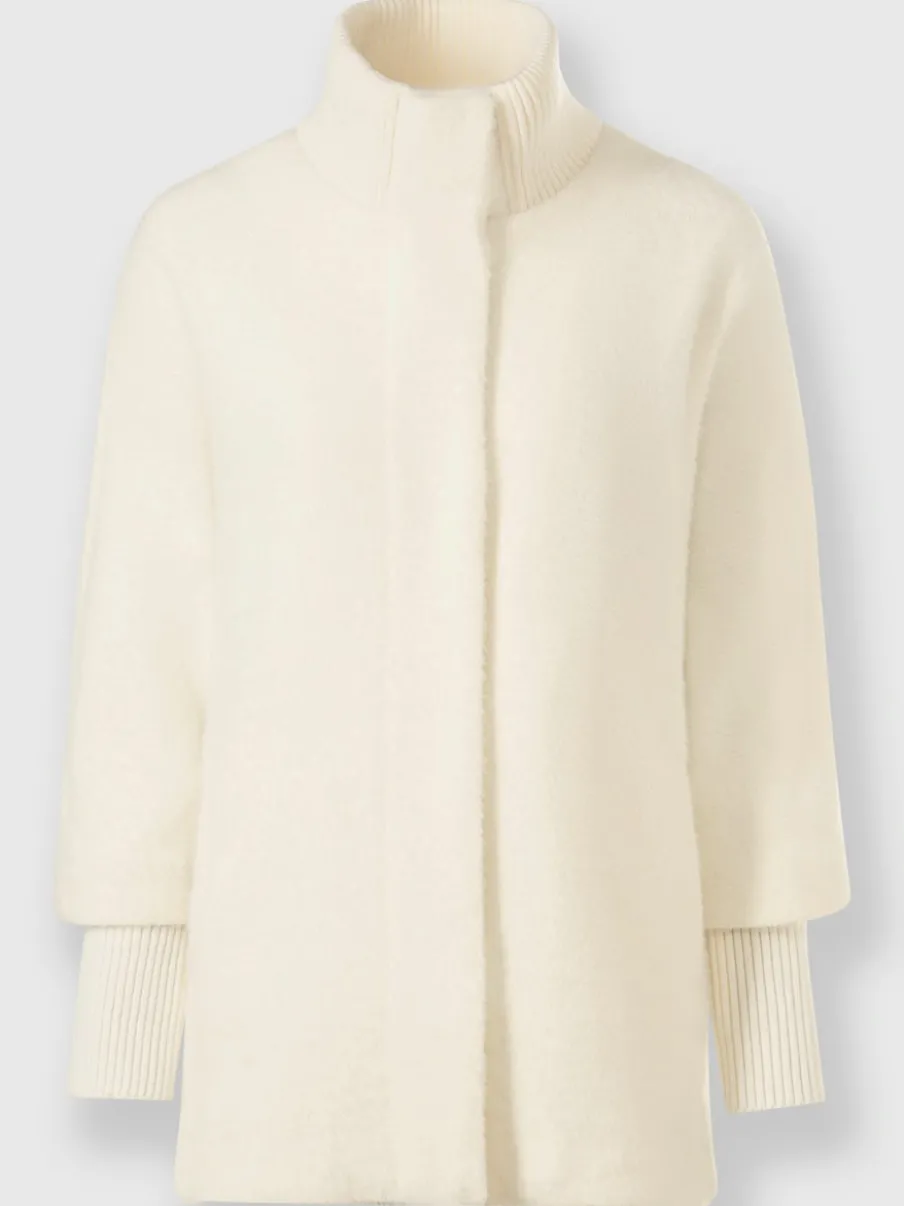 Veste col montant avec poches et manches longues