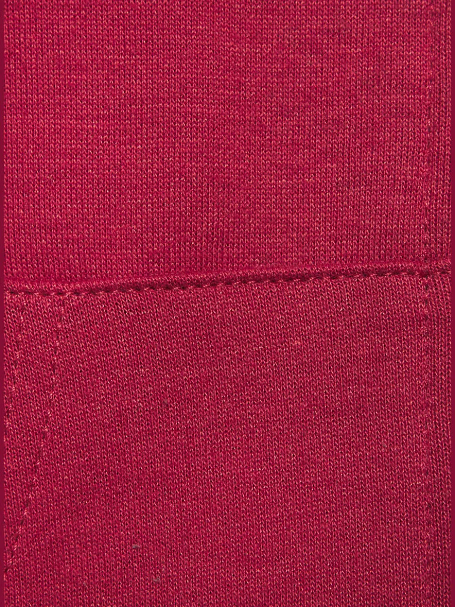 Veste à col montant avec rayures et larges bords-côtes en coton