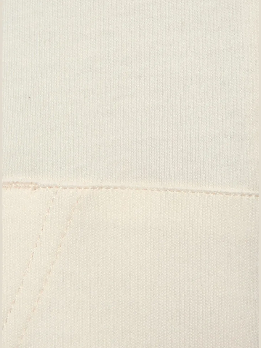 Veste à col montant avec rayures et larges bords-côtes en coton