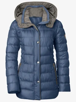 Veste décontractée col montant avec capuche amovible