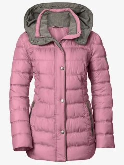 Veste décontractée col montant avec capuche amovible