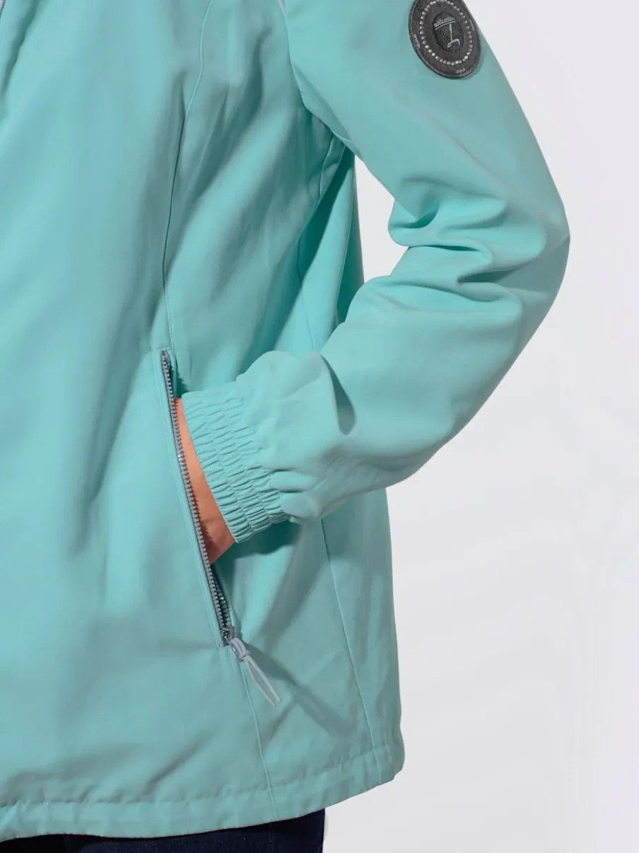 Veste de mi-saison avec capuche et poches zippées