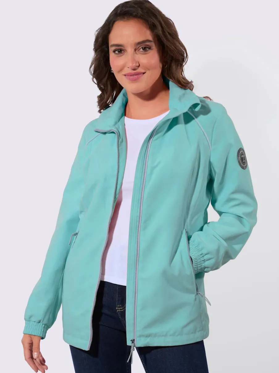 Veste de mi-saison avec capuche et poches zippées